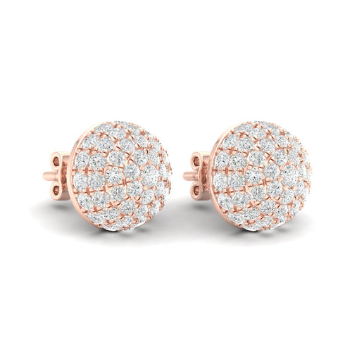 2 1/8 Ctw Dome Lab Grown Fashion Ear Stud