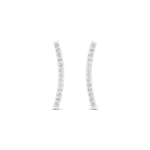 1/5 Ctw Curve Bar Lab Grown Fashion Ear Stud