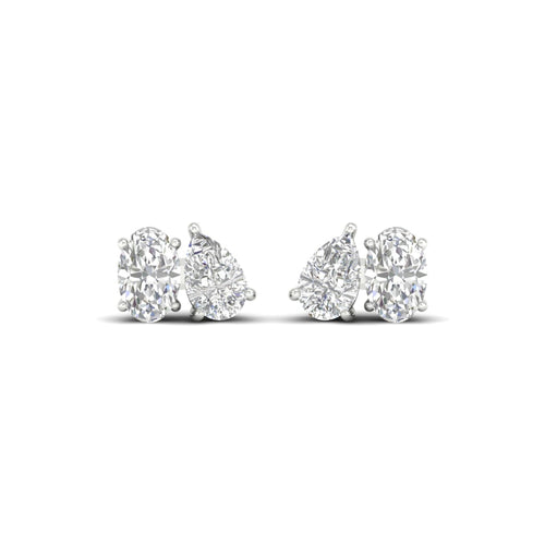 1 1/2 ctw Pear Oval Noi Lab Grown Earring