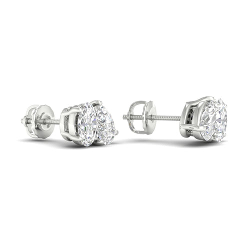 1 1/2 ctw Pear Oval Noi Lab Grown Earring