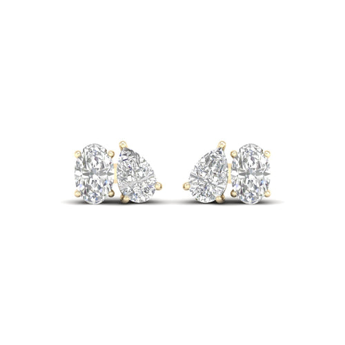 1 1/2 ctw Pear Oval Noi Lab Grown Earring