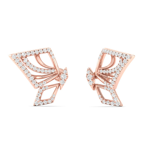 1/2 Ctw Ethereal Lab Grown Fashion Ear Stud