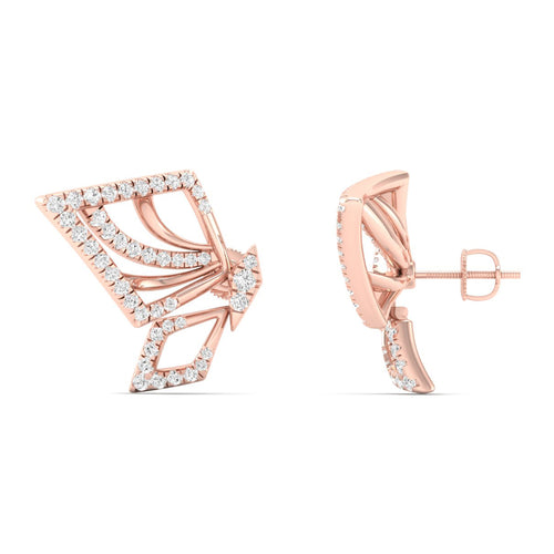 1/2 Ctw Ethereal Lab Grown Fashion Ear Stud