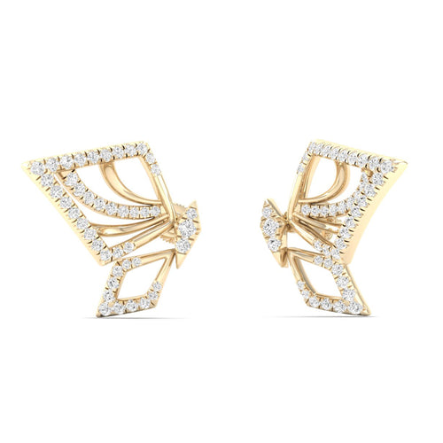 1/2 Ctw Ethereal Lab Grown Fashion Ear Stud