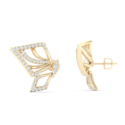 1/2 Ctw Ethereal Lab Grown Fashion Ear Stud