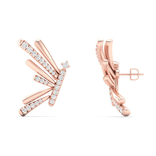 1/3 Ctw Serene Lab Grown Fashion Ear Stud
