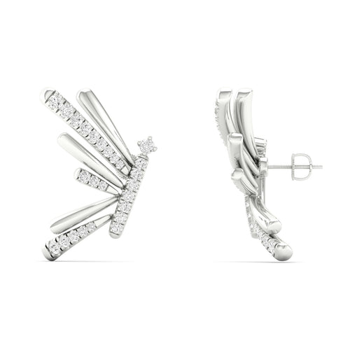 1/3 Ctw Serene Lab Grown Fashion Ear Stud