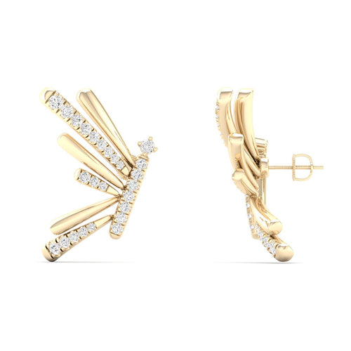 1/3 Ctw Serene Lab Grown Fashion Ear Stud