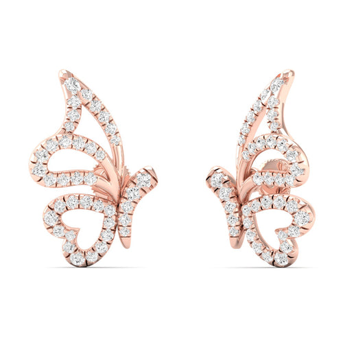 3/8 Ctw Flutter Lab Grown Fashion Ear Stud