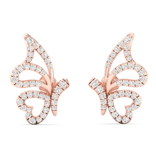 3/8 Ctw Flutter Lab Grown Fashion Ear Stud