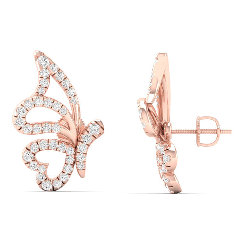 3/8 Ctw Flutter Lab Grown Fashion Ear Stud