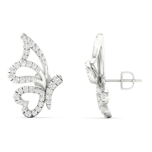 3/8 Ctw Flutter Lab Grown Fashion Ear Stud