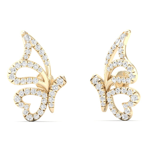 3/8 Ctw Flutter Lab Grown Fashion Ear Stud