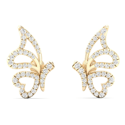 3/8 Ctw Flutter Lab Grown Fashion Ear Stud