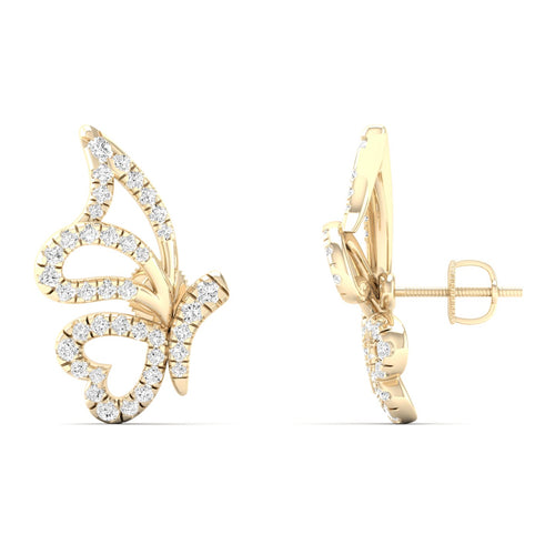 3/8 Ctw Flutter Lab Grown Fashion Ear Stud