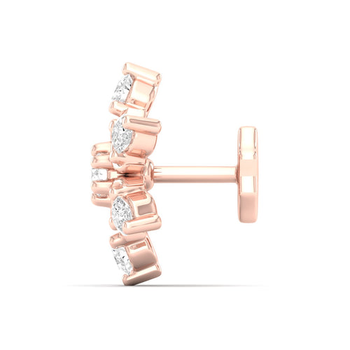 Star Lab Grown Nose Pin and 2nd Ear Piercing Stud