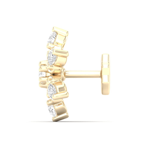 Star Lab Grown Nose Pin and 2nd Ear Piercing Stud
