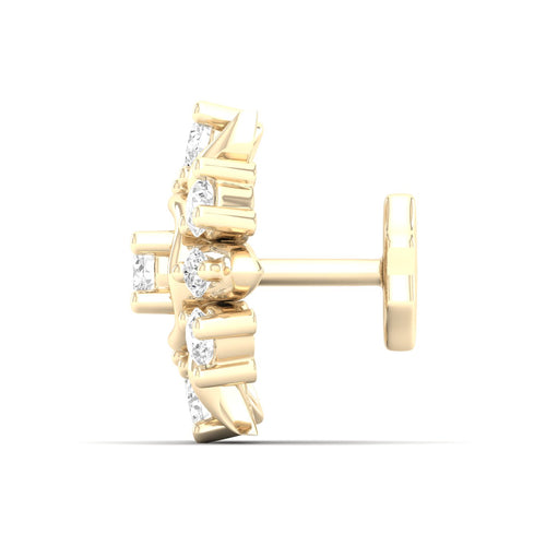 Aster Lab Grown Nose Pin and 2nd Ear Piercing Stud