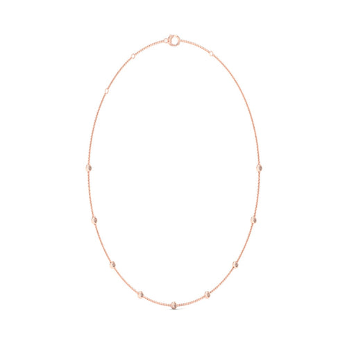 3/4 Ctw Nine Stone Station Lab Grown Fashion Necklace