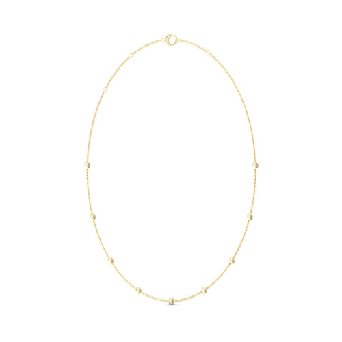 3/4 Ctw Nine Stone Station Lab Grown Fashion Necklace