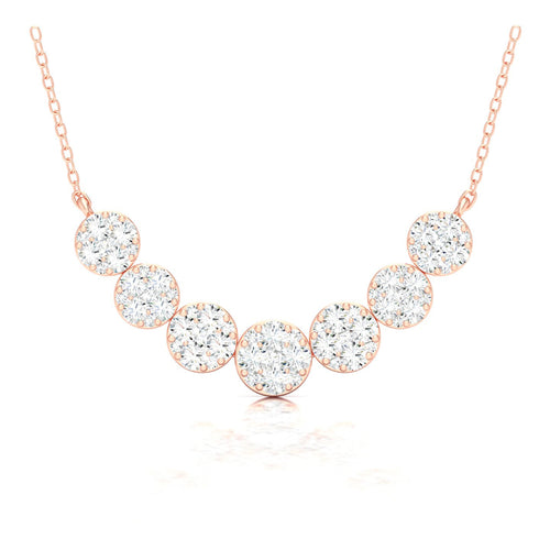 1 Ctw Seven Graduating Cluster Fashion Pendant