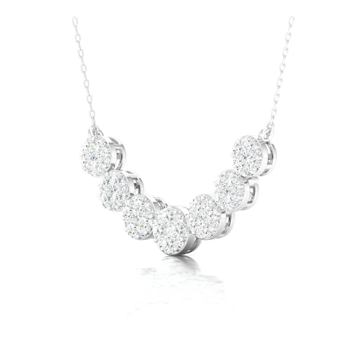 1 Ctw Seven Graduating Cluster Fashion Pendant