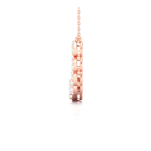 1 3/4 Ctw Nine Cluster Graduating Fashion Pendant