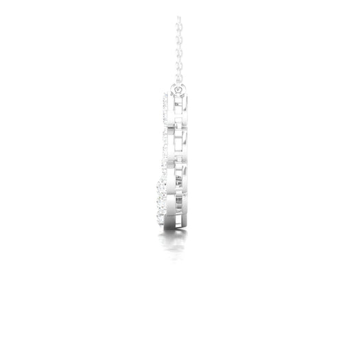1 3/4 Ctw Nine Cluster Graduating Fashion Pendant