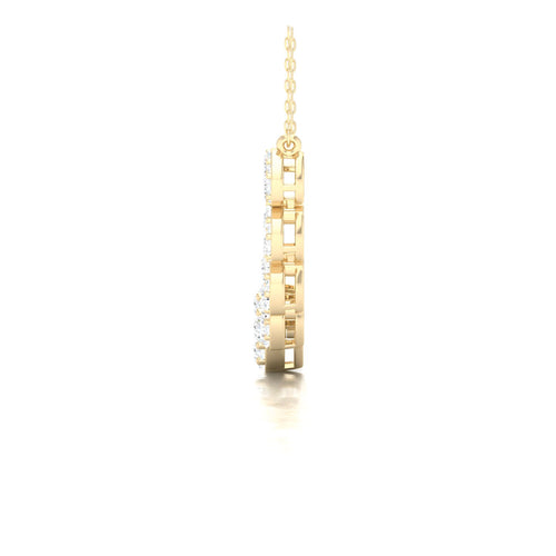 1 3/4 Ctw Nine Cluster Graduating Fashion Pendant