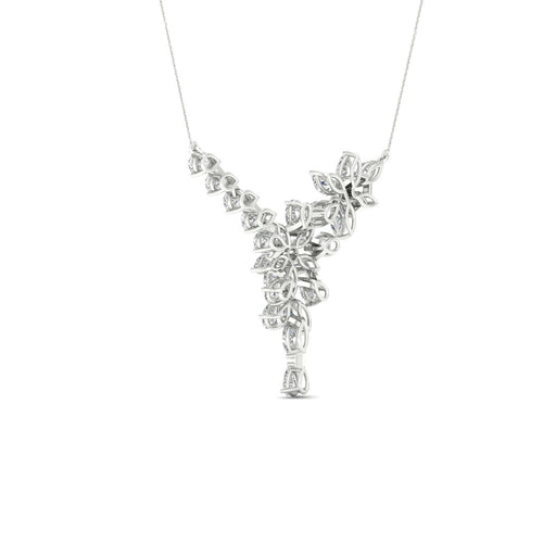 4 3/4 ctw Pear Marquise Fashion Lab Grown Necklace