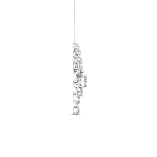 4 3/4 ctw Pear Marquise Fashion Lab Grown Necklace