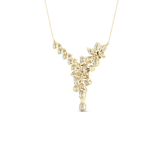 4 3/4 ctw Pear Marquise Fashion Lab Grown Necklace
