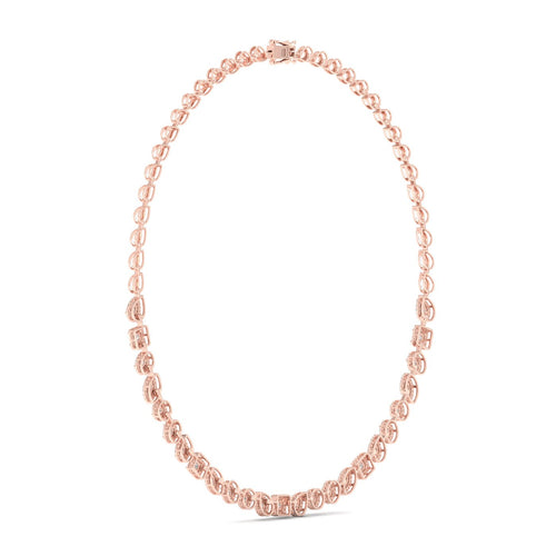 6 5/8 ctw Multi-Shape Halo Fashion Lab Grown Necklace