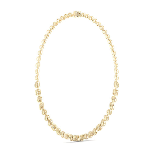 6 5/8 ctw Multi-Shape Halo Fashion Lab Grown Necklace