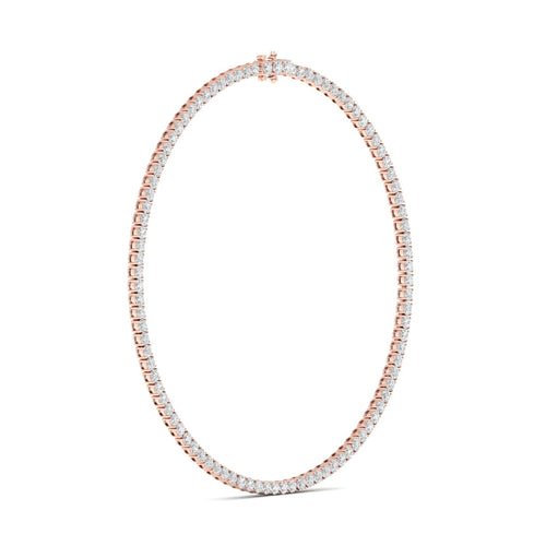 24 1/4 ctw Classic Tennis Lab Grown Necklace in Four Prongs