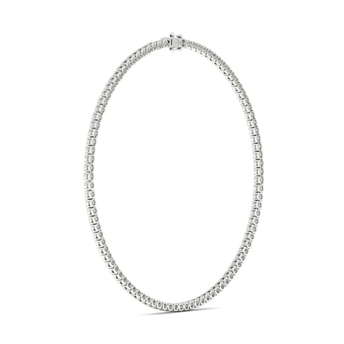 24 1/4 ctw Classic Tennis Lab Grown Necklace in Four Prongs