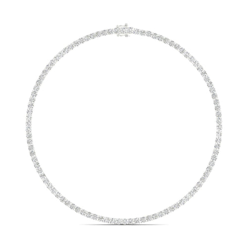 24 1/4 ctw Classic Tennis Lab Grown Necklace in Four Prongs