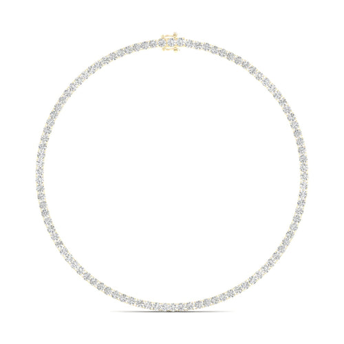 24 1/4 ctw Classic Tennis Lab Grown Necklace in Four Prongs