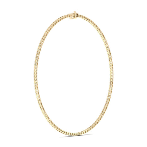 15 1/10 ctw Classic Tennis Lab Grown Necklace in Four Prongs