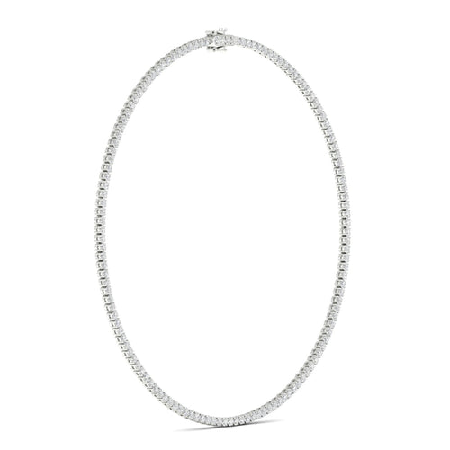 11 ctw Classic Tennis Lab Grown Necklace in Four Prongs