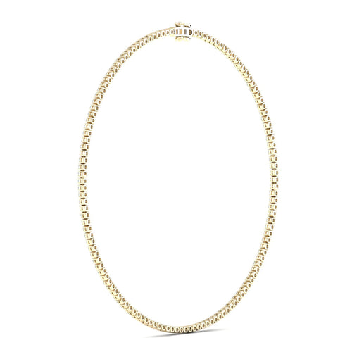11 ctw Classic Tennis Lab Grown Necklace in Four Prongs