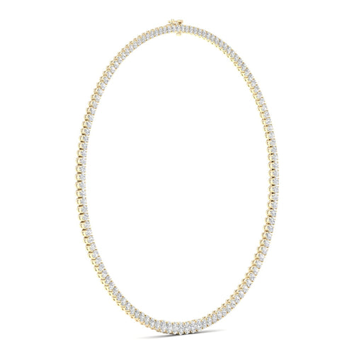 22 ctw Riviera Lab Grown Graduating Oval Necklace