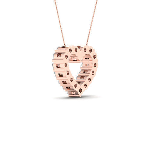 1 Ctw Classic Heart Lab Grown Fashion Pendant
