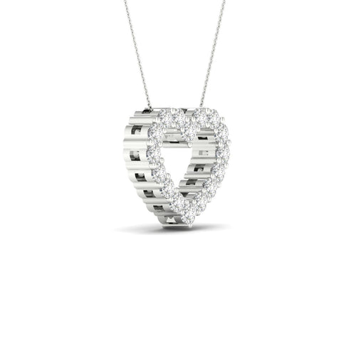 1 Ctw Classic Heart Lab Grown Fashion Pendant
