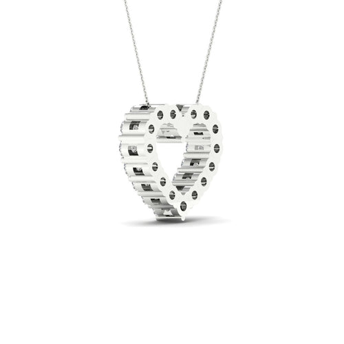 1 Ctw Classic Heart Lab Grown Fashion Pendant