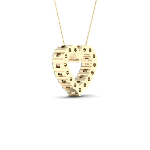 1 Ctw Classic Heart Lab Grown Fashion Pendant