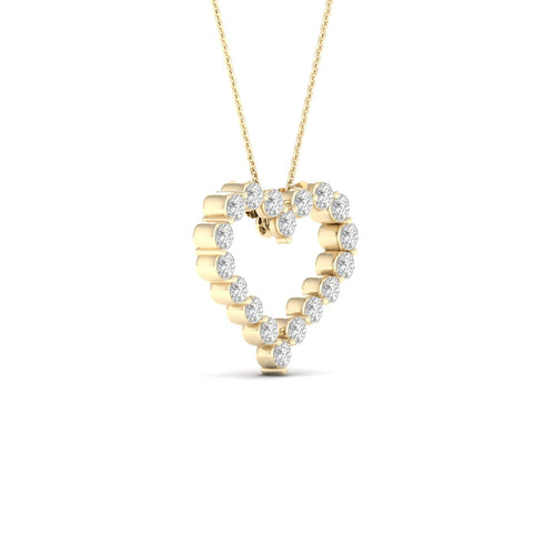 2 Ctw Classic Heart Lab Grown Fashion Pendant