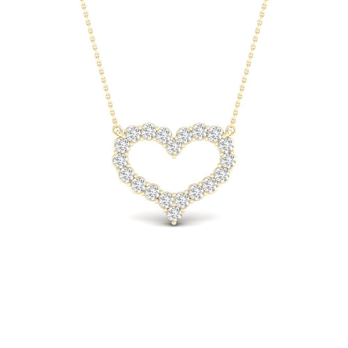 1/4 Ctw Heart Lab Grown Fashion Pendant