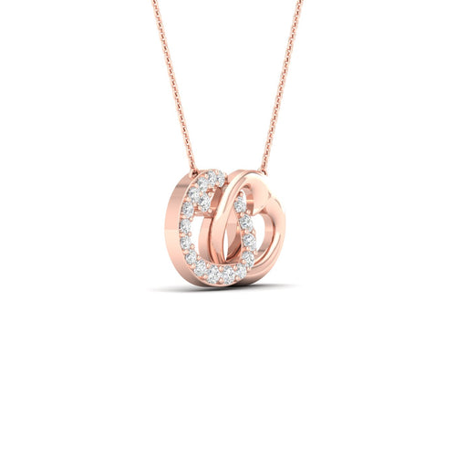 1/10 Ctw Encircle Heart Lab Grown Fashion Pendant