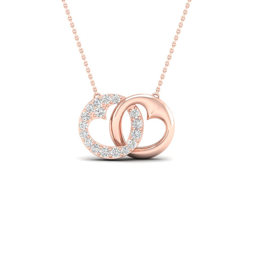 1/10 Ctw Encircle Heart Lab Grown Fashion Pendant